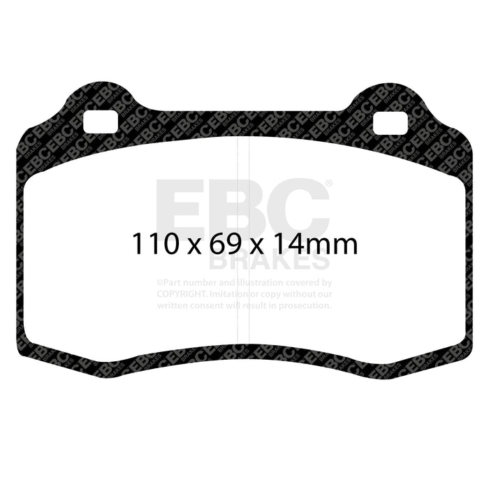 EBC bluestuff brake pads front fits 1996 00 Lotus Esprit Turbo 2 0 Turbo Gt3
