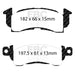 EBC greenstuff brake pads front part DP61145 fits 1985 90 Chevrolet Astro Van 2wd