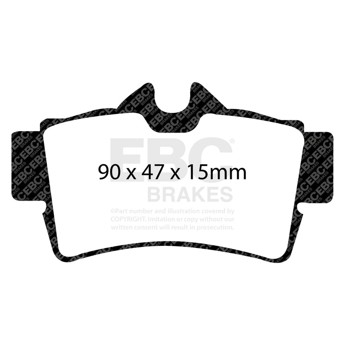 EBC yellowstuff brake pads rear part DP41156 fits 1994 04 Ford Mustang 4 6 Cobra