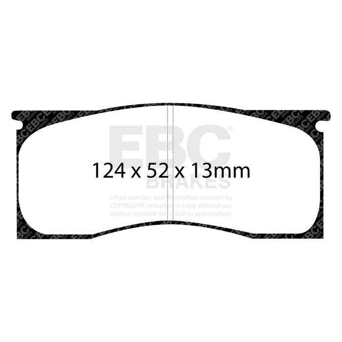 EBC redstuff brake pads front fits 1965 69 Dodge Dart 2 8