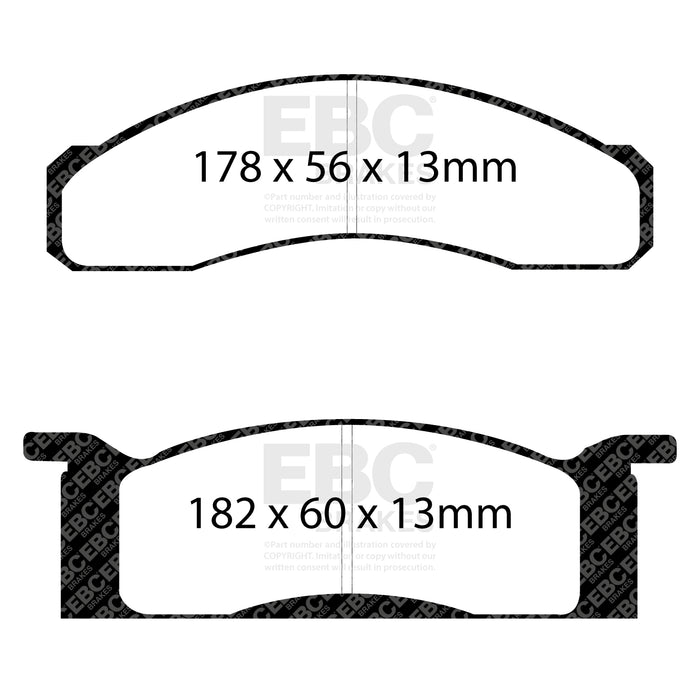 EBC redstuff brake pads front fits 1970 Ford Fairlane 4 1