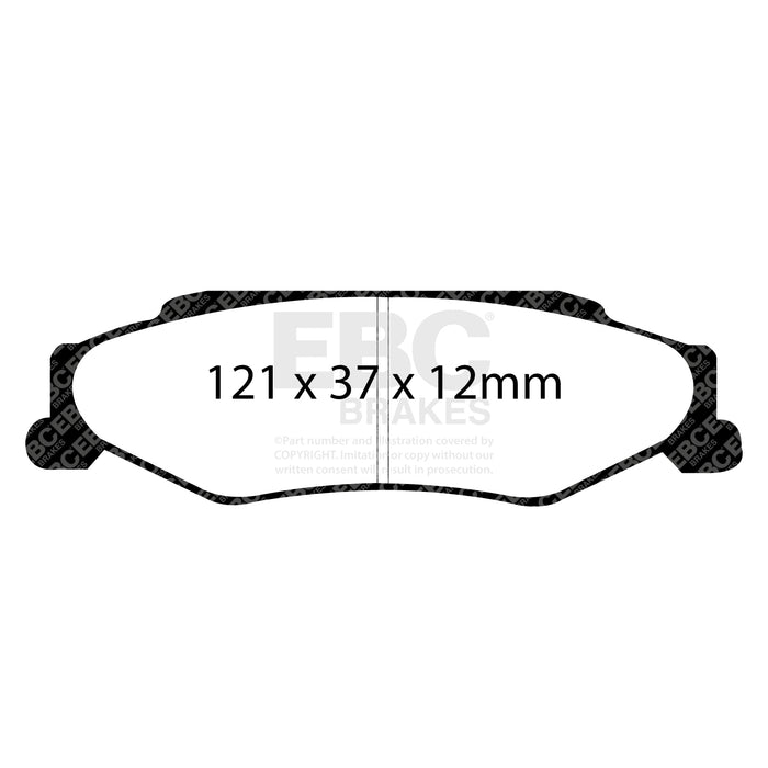 EBC redstuff brake pads rear fits 2003 04 Cadillac Xlr 4 6