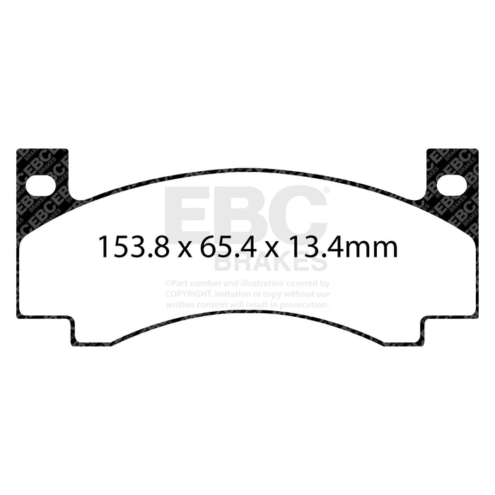 EBC yellowstuff brake pads front fits 1971 72 Amc Ambassador 4 2