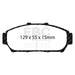 EBC ultimax brake pads front part UD617 fits 1994 01 Acura Integra 1 8 Ultimax2