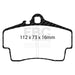 EBC yellowstuff brake pads rear fits 1998 05 Porsche 911 996 Cast Iron