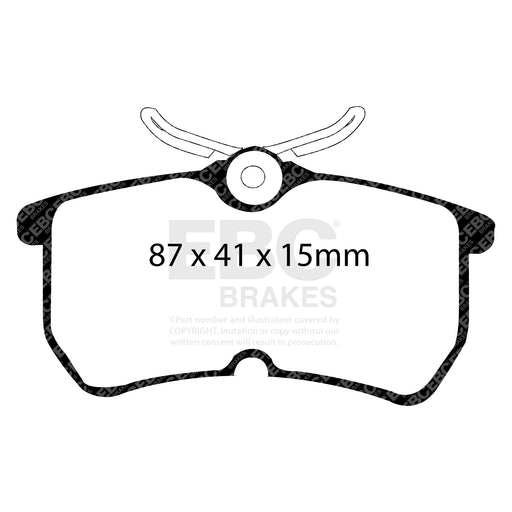 EBC | Rear Yellowstuff Pad and Plain Rotor Kit | PN: S13KR1096