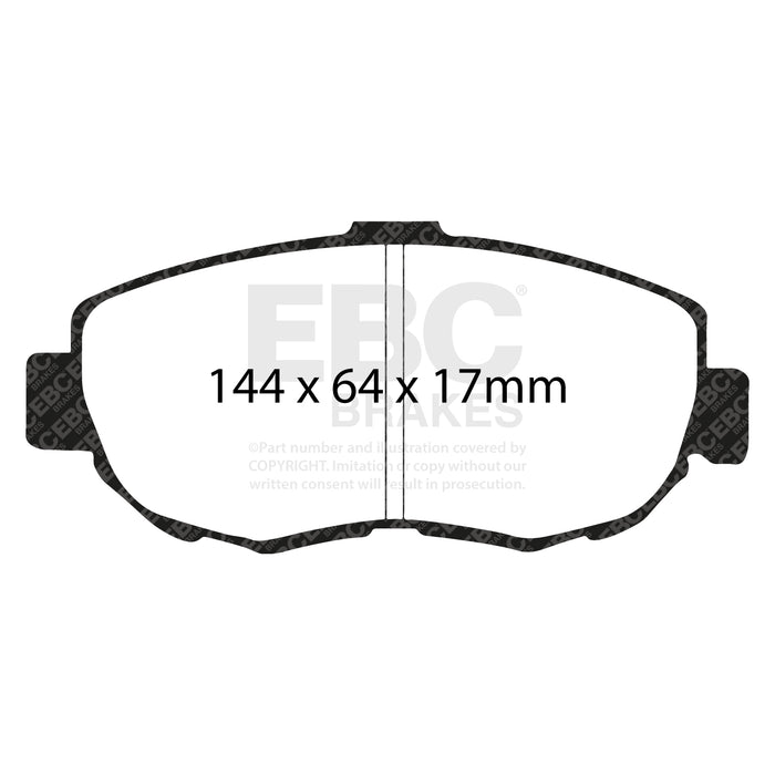 EBC yellowstuff brake pads front fits 1993 97 Lexus Gs300 3 0