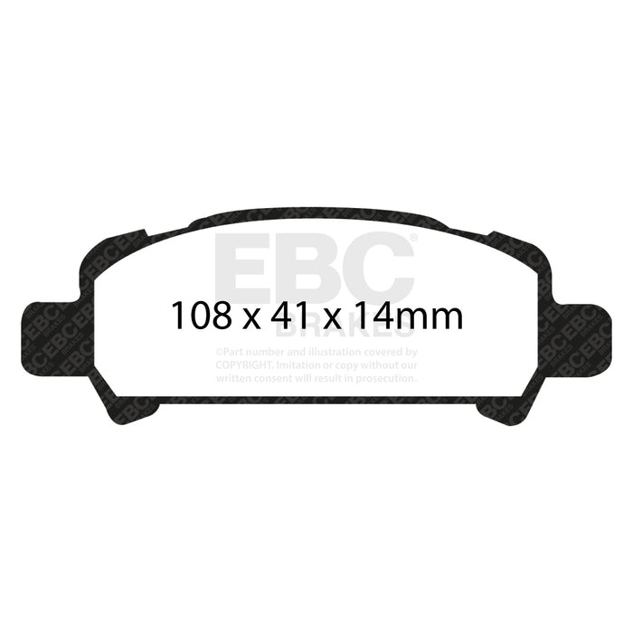 EBC redstuff brake pads rear fits 2002 06 Subaru Baja 2 5