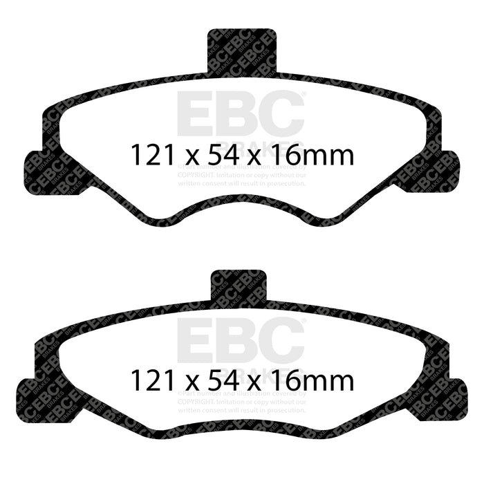 EBC yellowstuff brake pads rear fits 1998 02 Chevrolet Camaro 4th Gen 3 8