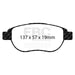 EBC yellowstuff brake pads fits Brakes