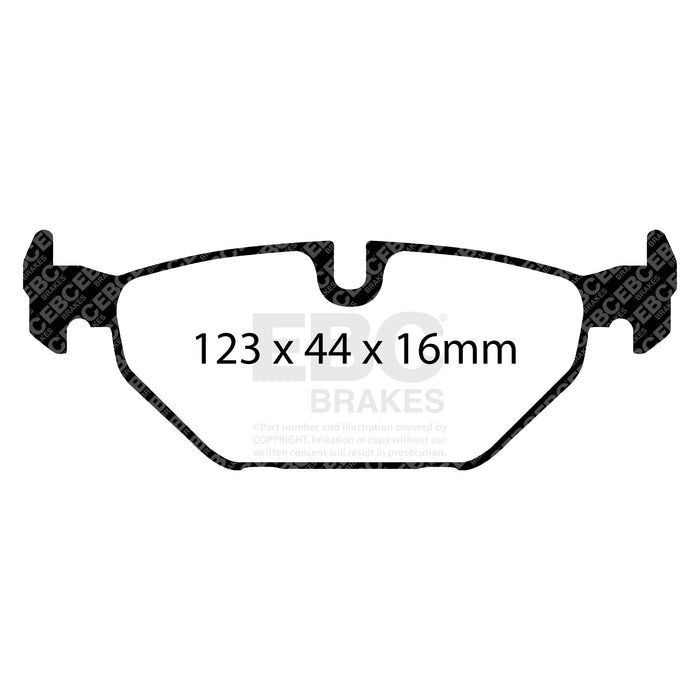 EBC yellowstuff brake pads rear fits 1999 01 Saab 9 5 2 3 Turbo Aero