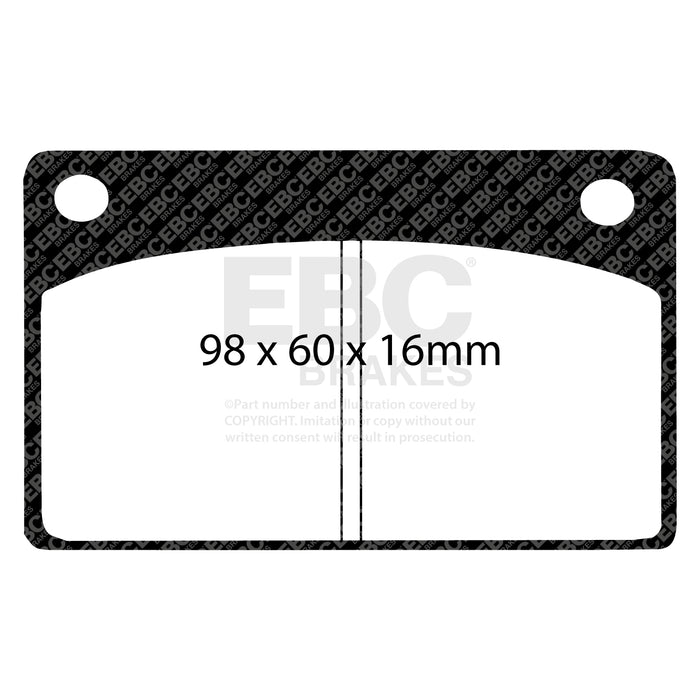 EBC yellowstuff brake pads front fits 1966 68 Volvo 140 1 8