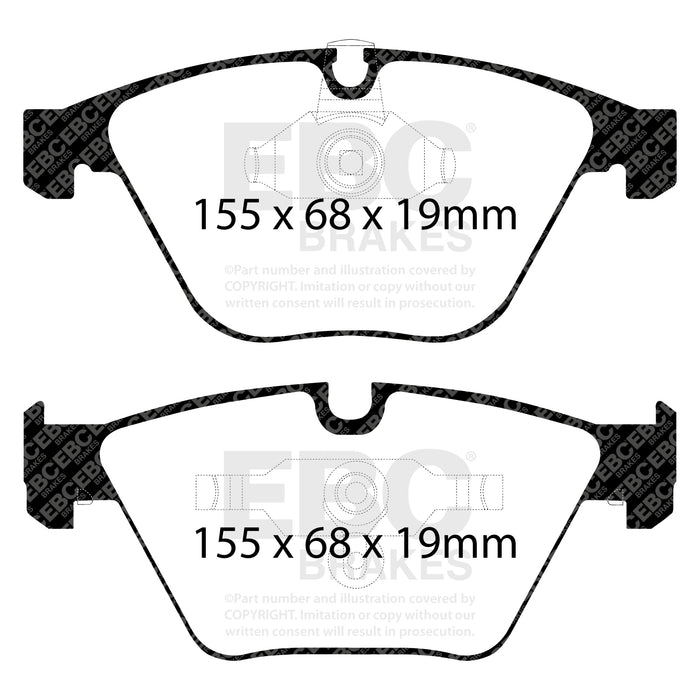 EBC bluestuff brake pads front fits 2008 10 Bmw M3 4 0 E90