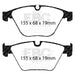 EBC bluestuff brake pads front fits 2008 10 Bmw M3 4 0 E90