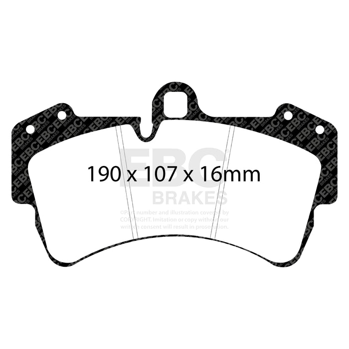 EBC | Front Yellowstuff Pad and Plain Vented Rotor Kit | PN: S13KF1838