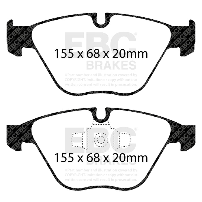 EBC yellowstuff brake pads front fits 2013 Bmw X1 2 0 Turbo 28i