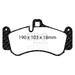 EBC redstuff brake pads front fits 2001 03 Porsche 911 996 Cast Iron