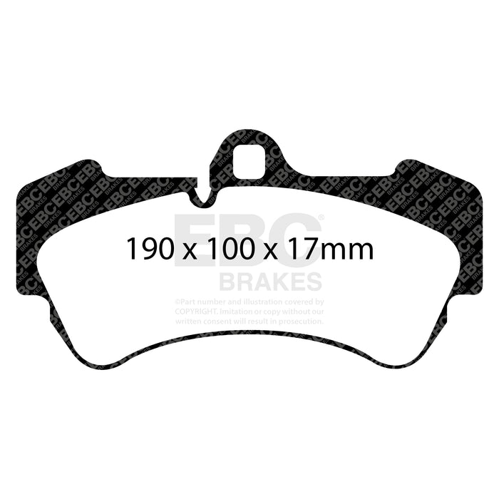 EBC bluestuff brake pads front fits 2004 06 Porsche Cayenne 3 2l