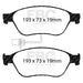 EBC redstuff brake pads front fits 2003 10 Audi A8 Quattro 4 2