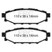 EBC bluestuff brake pads rear fits 2008 10 Subaru Impreza 2 5