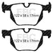EBC yellowstuff brake pads rear fits 2013 Bmw X1 3 0 Turbo 35i