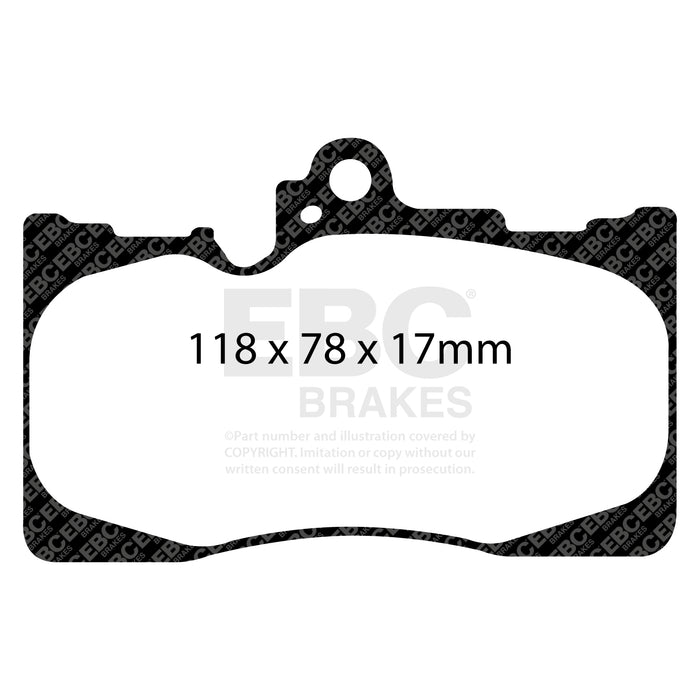 EBC ultimax brake pads front part UD1118 fits 2007 08 Lexus Gs350 3 5 Rwd Ultimax2