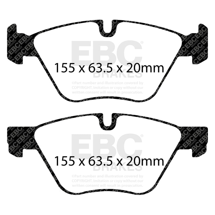 EBC yellowstuff brake pads front fits 2008 10 Bmw 128 3 0