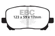 EBC redstuff brake pads front fits 2002 08 Pontiac Vibe 1 8