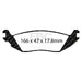 EBC brake pads rear part ED91639 fits 2006 09 Chrysler Aspen 4 7 Extra Duty