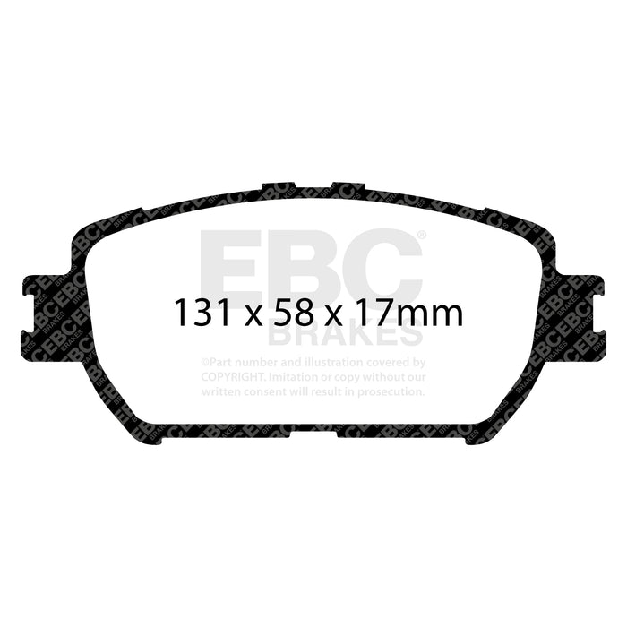 EBC yellowstuff brake pads front fits 2006 07 Lexus Gs300 3 0