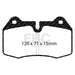 EBC yellowstuff brake pads front fits 2003 04 Infiniti G35 3 5 Manual Brembo
