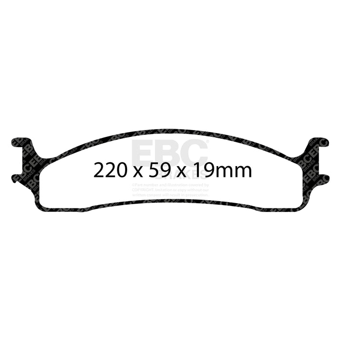 EBC brake pads front part ED91650 fits 2006 11 Dodge Ram 1500 Mega Cab 2wd Extra Duty