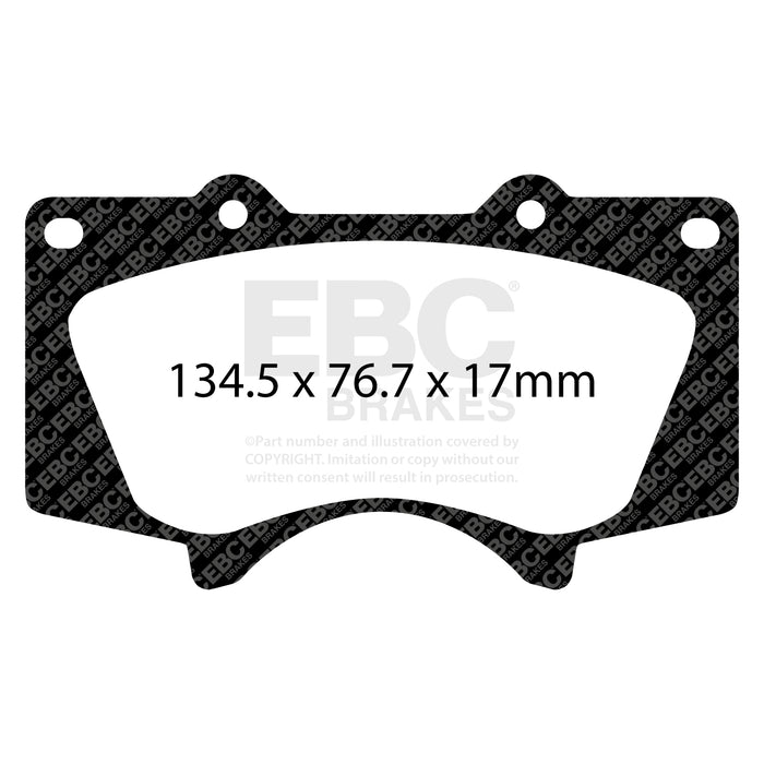 EBC yellowstuff brake pads front fits 2010 Lexus Gx460 4 6