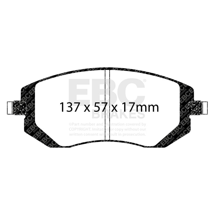 EBC yellowstuff brake pads front fits 2004 06 Saab 9 2x 2 0 Turbo