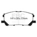 EBC greenstuff brake pads front part DP61681 fits 2004 07 Lexus Rx330 3 3
