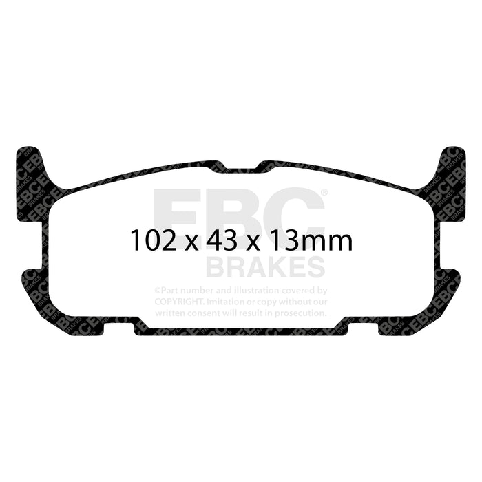 EBC greenstuff brake pads rear part DP21685 fits 2004 05 Mazda Miata Mx5 1 8 Sports Suspension