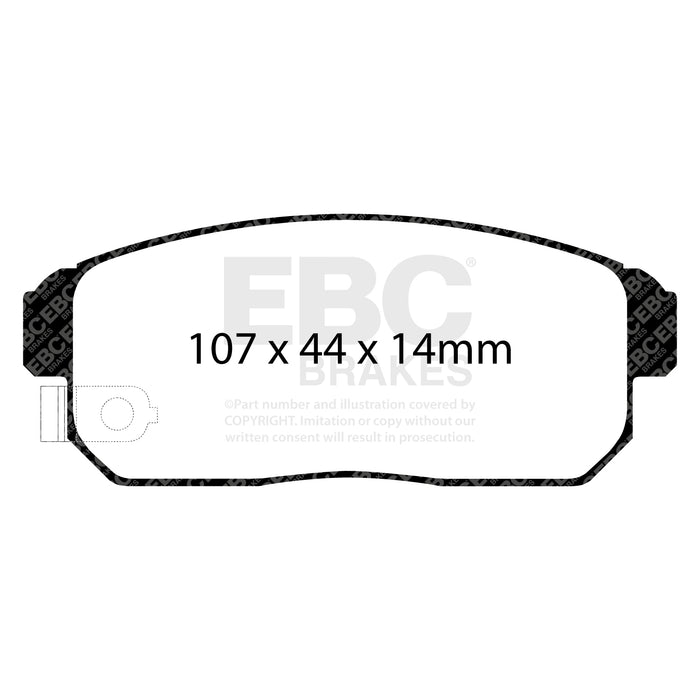 EBC yellowstuff brake pads rear fits 2002 03 Infiniti G20 2 0