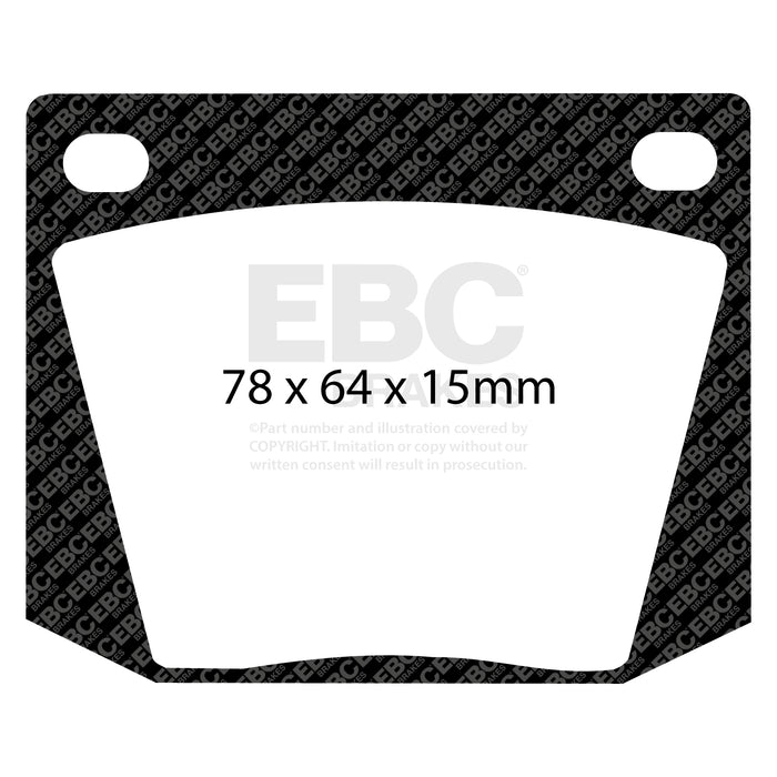 EBC greenstuff brake pads front part DP2169 fits 1963 69 Ac Cobra 4 7