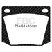 EBC greenstuff brake pads front part DP2169 fits 1963 69 Ac Cobra 4 7
