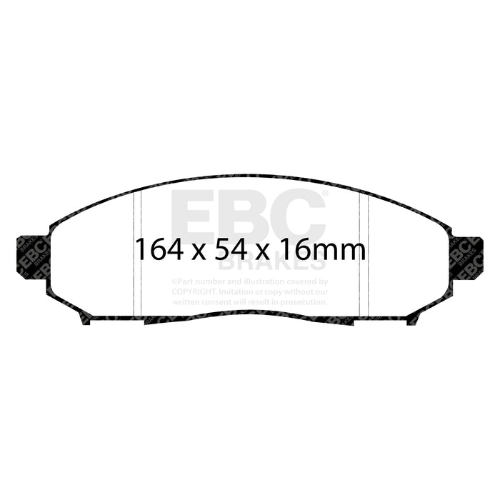 EBC ultimax brake pads front part UD1094 fits 2005 Nissan Frontier 2 5 2wd Ultimax2