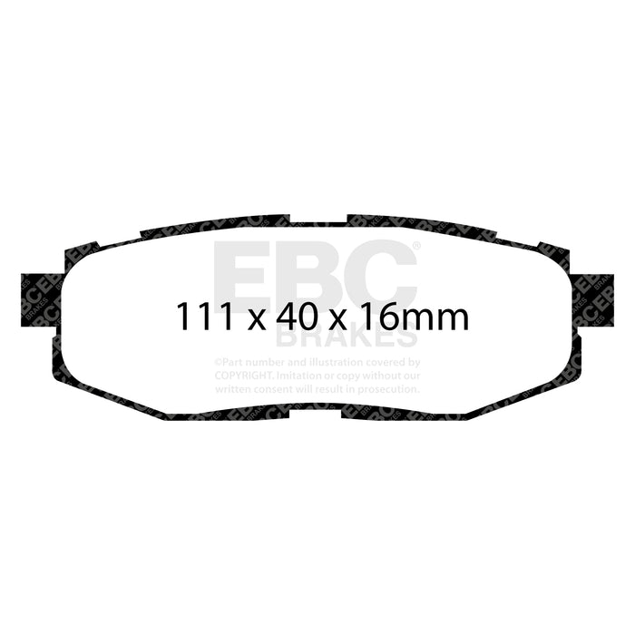 EBC ultimax brake pads rear part UD1124 fits 2012 Scion Fr S 2 Ultimax2