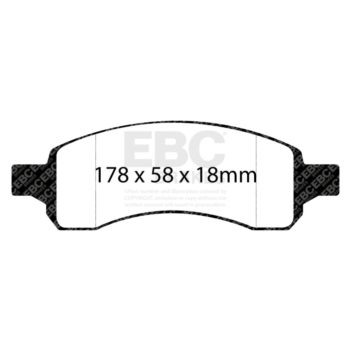 EBC greenstuff brake pads front part DP61761 fits 2007 Buick Enclave 3 6