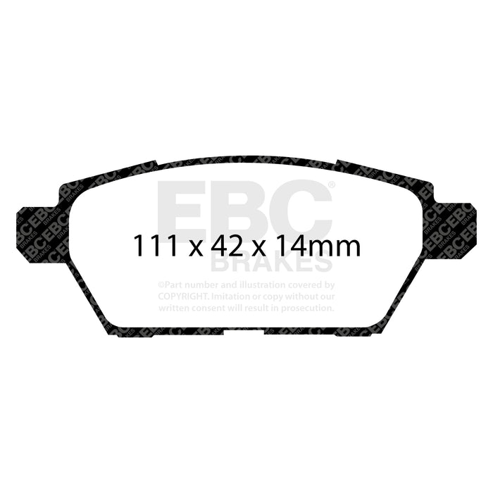 EBC redstuff brake pads rear fits 2006 09 Ford Fusion 2 3