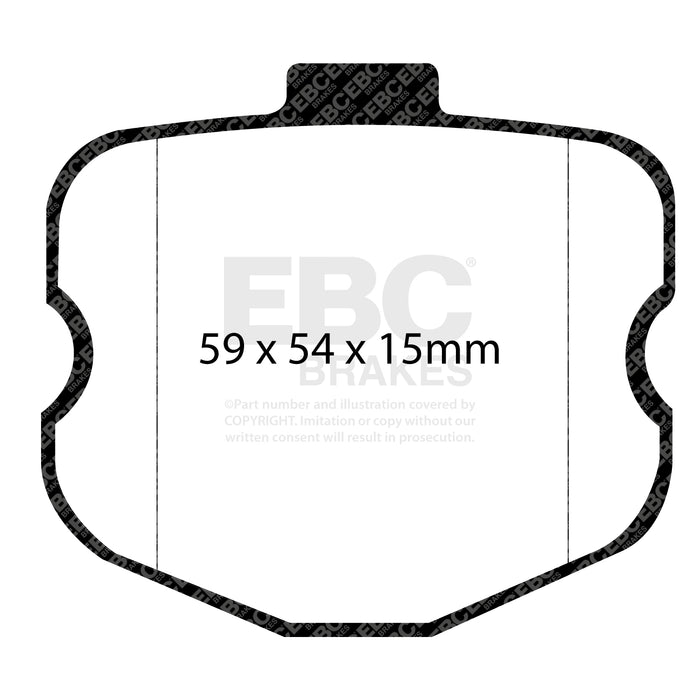 EBC bluestuff brake pads front fits 2006 08 Chevrolet Corvette C6 7 0 Z06