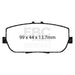 EBC redstuff brake pads rear fits 2006 15 Mazda Miata Mx5 2 0
