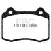 EBC yellowstuff brake pads rear fits 2015 Cadillac Cts 3 6 Twin Turbo