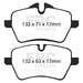 EBC greenstuff brake pads front part DP21789 fits 2007 14 Mini Hardtop 1 6 Turbo Cooper S