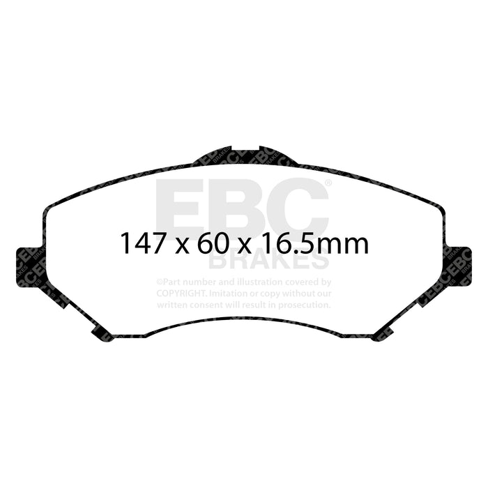 EBC brake pads front part ED91798 fits 2008 11 Chrysler Town Country 3 3 Extra Duty