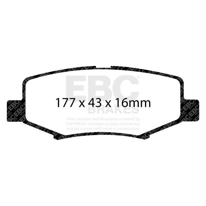 EBC yellowstuff brake pads rear fits 2006 11 Dodge Nitro 3 7