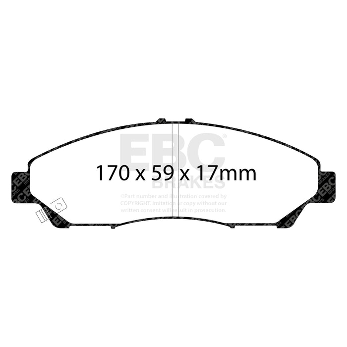 EBC yellowstuff brake pads front fits 2007 13 Acura Mdx 3 7